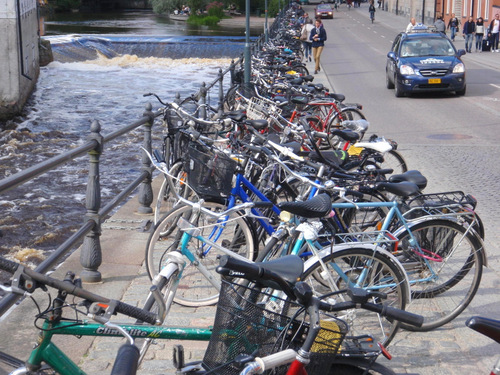 Uppsala: Bicycles, Cyclists and Bike Parking.